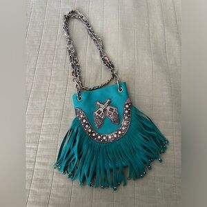 Western Turquoise mini Purse